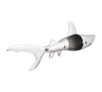 Sculpture De Requin Vidaxl Argent 68x20x24 Cm Aluminium