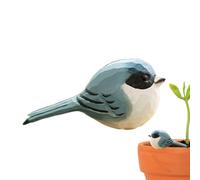 Sculpture De Robin - 8,5 X 4,5 X 5 Cm, Décoration D'oiseaux Sculptés En Bois Faits À La Main, Figurines D'oiseaux De Rouge-gorge En Bois, Décoration D'intérieur, Sculptures, Ornements, Cadeaux Pour Le