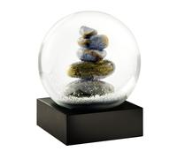 Sculpture de roches empil es Cairn - Boule neige cool par CoolSnowGlobes