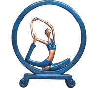 Sculpture De Statue De Yoga Décoration Intérieure, Figurine dans La Pose De Yoga, Statue De Fille De Yoga, Figurines De Décoration De Yoga en Résine Grande Idée De Cadeau pour Les, A2