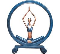 Sculpture De Statue De Yoga Décoration Intérieure, Figurine dans La Pose De Yoga, Statue De Fille De Yoga, Figurines De Décoration De Yoga en Résine Grande Idée De Cadeau pour Les, A1