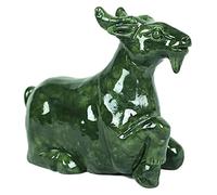 Sculpture de table - Décoration de table - Animal du zodiaque chinois Feng Shui - Statue de taureau de jade - Statue de dragon du zodiaque chinois - Décoration de bureau - Couleur : L : cochon