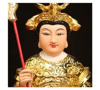 Sculpture de table Feng Shui Bouddha Statue Décorations, Résine Artisanat Kowloon Statue de Notre-Dame Statue Sculpture Ornements, Attirer la richesse et la bonne chance, richesse, prospérité, Naturel