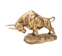 Sculpture de Taureau Feng Shui, Figurines de Taureau de Richesse de l'Année du Buffle du Zodiaque Chinois Attirer la Richesse Fortune Chance Rassembler pour Souvenirs Cadeaux Décoration de Bureau à Do