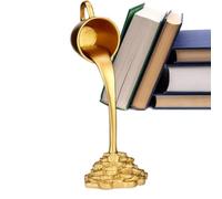 Sculpture décorative en résine de é Flottante, Accessoire ironique | Tasse Suspendue Simulation Vapeur avec Base dorée, idée Cadeau extravagante pour Les collectionneurs de Bars de Salon,