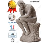 Sculpture décorative - TD® - Le Penseur - Grès - 11x14x26cm - Contemporain - Intérieur