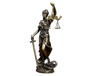 Sculpture Déesse De La Justice - Statue Classique, Détails Fins | Décoration De Bureau en Bronze, Idéal pour Offrir, Équilibre Et Droiture, Accessoire Élégant, Figurine Symbolique Justice