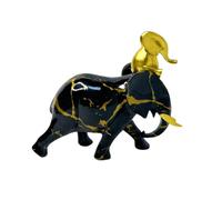 Sculpture d'éléphant - Ornement coloré en résine, figurine artistique de la faune, pièce d'affichage intérieure élégante | Table de salon, bureau pour la maison, le salon, le bureau