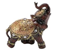 Sculpture d'éléphant, Statue d'éléphant Feng Shui, Symbole de Chance en Résine pour la Maison (S 18,5 X 10,2 X 2,6 Pouces)