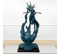 Sculpture en Bronze Rhapsodie de Beethoven - Statue Musicale Abstraite en Fonte à la Cire Perdue de 77 cm, idéale pour la décoration d'une Maison, d'une galerie, d'un hôtel, d'un Bureau, d'une Salle