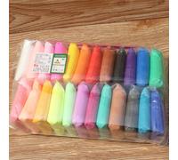 Sculpture En Caoutchouc Malaxé À La Boue Arc-En-Ciel,12 Couleurs,Gomme De Peinture,Dessin,Art,Plasticine,Papeterie De Bureau,École - Type 24 Colors Set