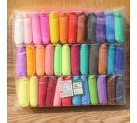 Sculpture En Caoutchouc Malaxé À La Boue Arc-En-Ciel,12 Couleurs,Gomme De Peinture,Dessin,Art,Plasticine,Papeterie De Bureau,École - Type 36 Colors Set