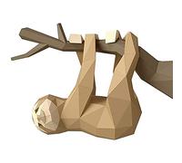 Sculpture En Papier 3D Lune Et Petit Renard Papier Modèle Papier Jouet Décoration Murale À La Main Origami Puzzle Bricolage Artisanat En Papier Prédécoupé pour Décoration Murale