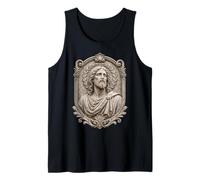 Sculpture en Relief de Jésus-Christ - Icône sacrée Classique - Portrait Débardeur