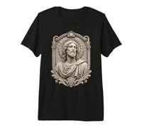 Sculpture en Relief de Jésus-Christ - Icône sacrée Classique - Portrait T-Shirt Haut de Gamme