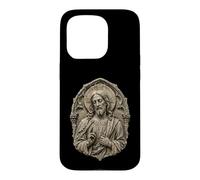 Sculpture en Relief de la cathédrale de Jésus-Christ, icône sacrée Coque pour iPhone 15 Pro