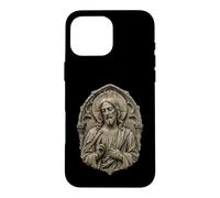 Sculpture en Relief de la cathédrale de Jésus-Christ, icône sacrée Coque pour iPhone 16 Pro Max
