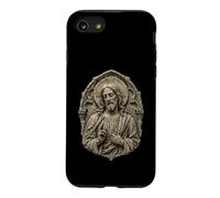 Sculpture en Relief de la cathédrale de Jésus-Christ, icône sacrée Coque pour iPhone SE (2020) / 7/8