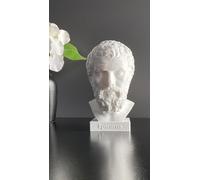 Sculpture Épicure 15 cm Statue philosophe grec antique ou buste d'Épicure