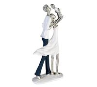 Sculpture, Family, Synthetic resin, white, PU 1, L. 8 cm, W. 16 cm, H. 35 cm