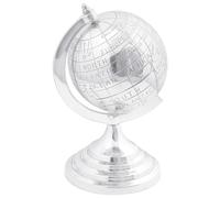 Sculpture Globe vidaXL Argent 16,5x14x26 cm Aluminium