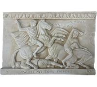 Sculpture grecque Alexandre le Grand dans la bataille avec les Perses Décoration murale en relief