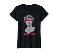 Sculpture Grecque Romaine audacieuse Sensation Intense Streetwear Emo T-Shirt Graphique avec Valeur, Femme, Noir, XS