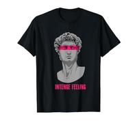 Sculpture Grecque Romaine audacieuse Sensation Intense Streetwear Emo T-Shirt Graphique avec Valeur, Homme, Noir, XL