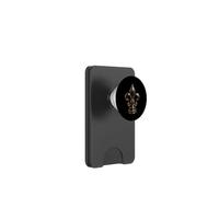 Sculpture héraldique française ornée de Fleurs de lys Noires PopSockets PopWallet pour MagSafe