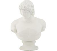 Sculpture Jeune homme 18.2 x 25 x 12.8 cm Résine blanche