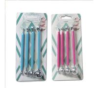 Sculpture jouets pâte à modeler outil argile Sculpture 4 pièces sphérique pilule gaufre professionnel bricolage polymère acier inoxydable