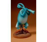 Sculpture - Joueur de flûte bleue - resine, H 10cm, d'après un motif de Hieronymus Bosch #16