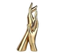 Sculpture Mains D'or, Décoration Artisanale En Résine, Cadeau D'amitié, Décoration De Bureau À Domicile, Mariage, Mémorial