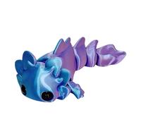 Sculpture miniature de salamandre articulée réglable Impression détaillée Art Travail d'art Figure imprimée Figurine de salamandre