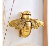 Sculpture murale dorée en résine à suspendre pour salon, chambre à coucher, cuisine, cadeau, décoration d'intérieur moderne (abeilles, grande)