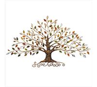 Sculpture Murale en métal, Arbre de Vie, tenture en Fer forgé, décoration Murale à la Maison, pour Salon Chambre,30" W x 18" H（77x45cm）