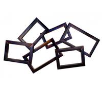 Sculpture murale en metal 'TIME WILL TELL' | 130x77x4cm