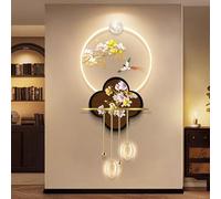 Sculpture murale LED 3D avec alimentation enfichable, art créatif de paysage pour décoration moderne de salon, entrée et couloir