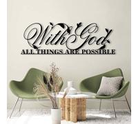 Sculpture murale religieuse, verset de la Bible chrétienne moderne pour salon, chambre, couloir et escaliers