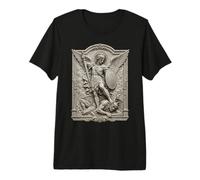 Sculpture néoclassique Saint Michel Archange Relief T-Shirt Haut de Gamme