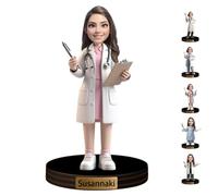 Sculpture personnalisée de médecin pour chambre à coucher, maison, bureau, dentiste personnalisé, portrait, figurine de nutritionniste, décoration de bureau, cadeau pour homme, mari, grand-père