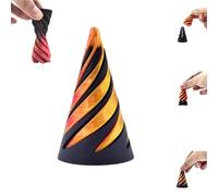 Sculpture Pyramide Impossible,Impossible Pyramid Passthrough Sculpture,imprimé En 3D The Pyramid Impossible Cone,Jouet À Cône En Spirale Rotatif,Pass Through Pyramid Fidget Toy,Spiral Cone Fidget Toy