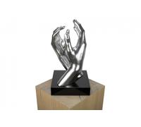 Sculpture 'QUOI QU'IL ARRIVE' | Faite à la main | Statue en 21x41x21cm
