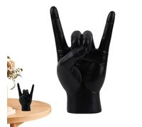 Sculpture Rock Hand - Statue de Main Rock and Roll, Statue de Geste, Art de la Main | Décoration esthétique de Geste de Main, Figurine de Main d’Art Contemporain, Signe « Je t’Aime » pour la décora