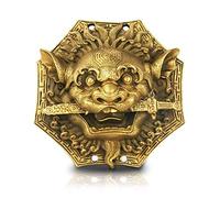 Sculpture statut de Table de Table de Table, Bagua Feng Shui cuivre Lion morsh potins Animal tête Beaux Ornements pensionnaire Feng Shui bénédiction Cadeau