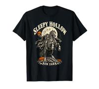 Sculpture sur Bois Gothique Halloween Cavalier sans tête T-Shirt