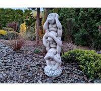Sculpture Trio de singes de la sagesse 63 x 20 x 20 cm