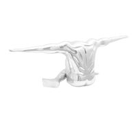 Sculpture vidaXL Argent 91,5x32x33 cm Homme en remerciement