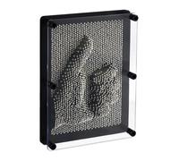 Sculptures clous 3D Métal pin Art esprit créatif détente 13x18 cm Tableau à clous Empreinte main visage tige métallique Effet