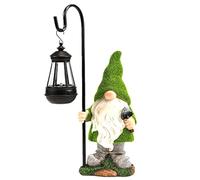 Sculptures de jardin et statues de nains d'automne - Décoration d'intérieur - Statue de nain de jardin avec lampes solaires - Décoration de jardin extérieure